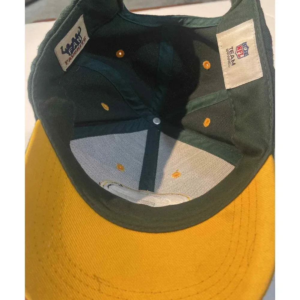NFL Fan Favorite Kids Adjustable Green‎ Bay Packers Green Hat Cap